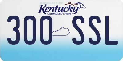 KY license plate 300SSL