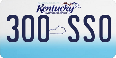 KY license plate 300SSO