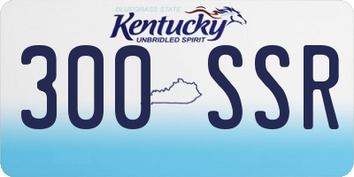 KY license plate 300SSR