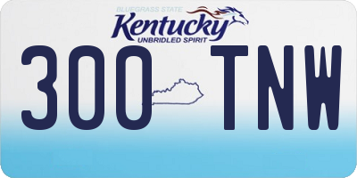 KY license plate 300TNW