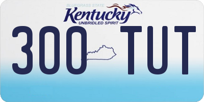 KY license plate 300TUT