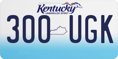 KY license plate 300UGK