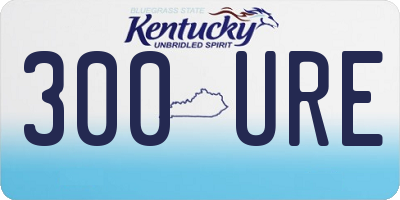 KY license plate 300URE