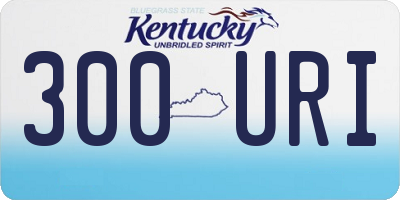 KY license plate 300URI