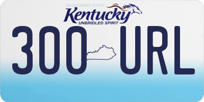 KY license plate 300URL