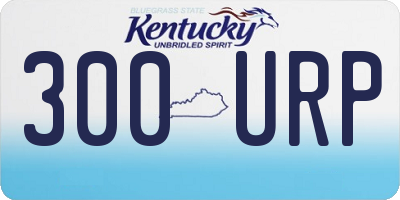 KY license plate 300URP