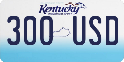 KY license plate 300USD