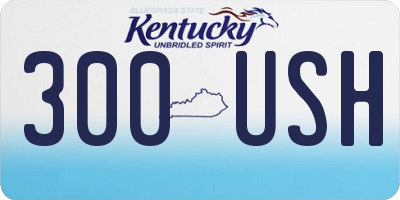 KY license plate 300USH