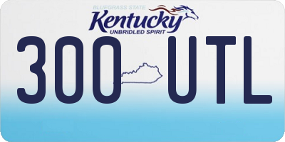 KY license plate 300UTL
