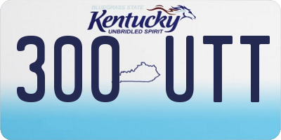 KY license plate 300UTT