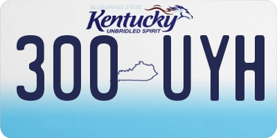 KY license plate 300UYH