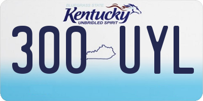 KY license plate 300UYL