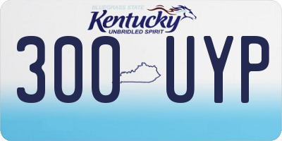 KY license plate 300UYP