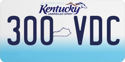 KY license plate 300VDC