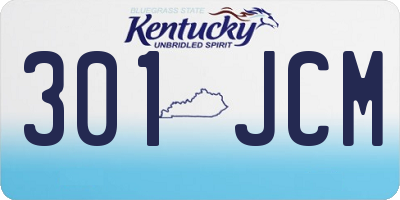 KY license plate 301JCM