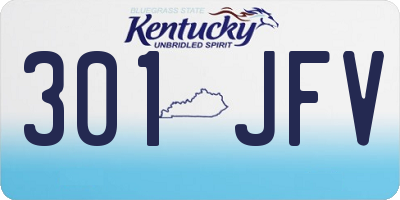 KY license plate 301JFV