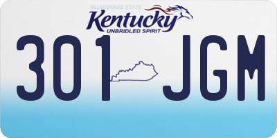 KY license plate 301JGM