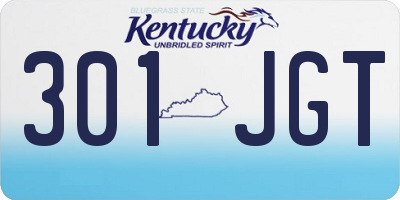 KY license plate 301JGT