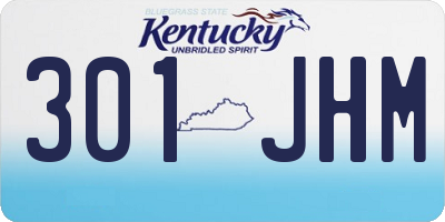 KY license plate 301JHM