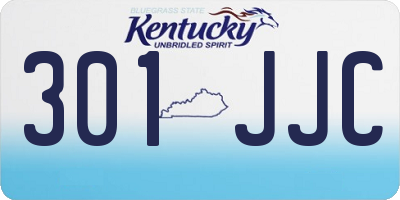 KY license plate 301JJC