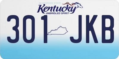 KY license plate 301JKB