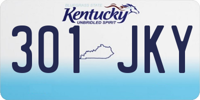 KY license plate 301JKY