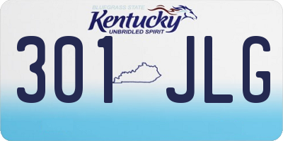KY license plate 301JLG