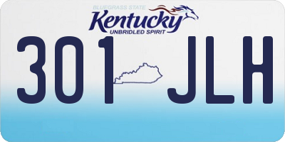 KY license plate 301JLH