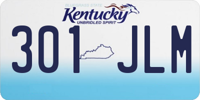 KY license plate 301JLM