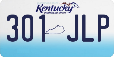 KY license plate 301JLP