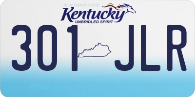 KY license plate 301JLR