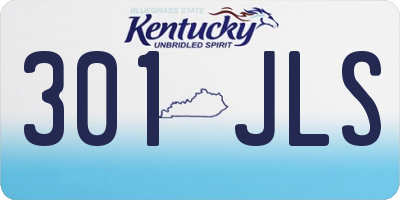 KY license plate 301JLS