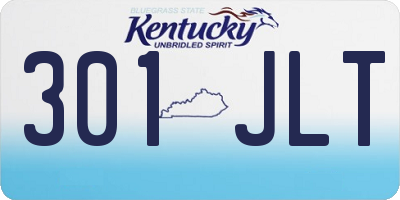 KY license plate 301JLT