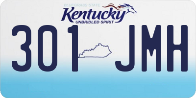 KY license plate 301JMH