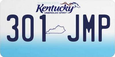KY license plate 301JMP
