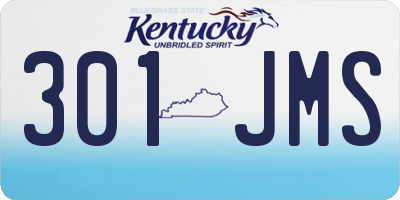 KY license plate 301JMS