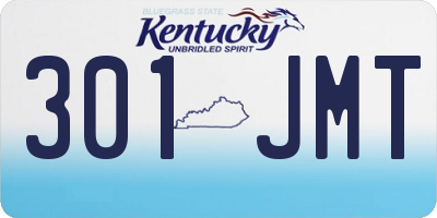 KY license plate 301JMT