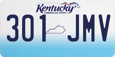 KY license plate 301JMV