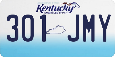KY license plate 301JMY