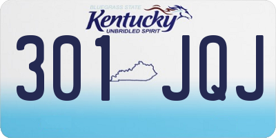 KY license plate 301JQJ
