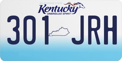 KY license plate 301JRH