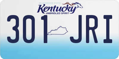 KY license plate 301JRI