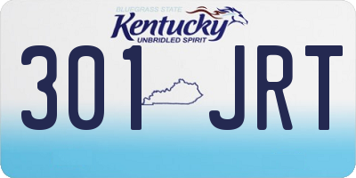 KY license plate 301JRT