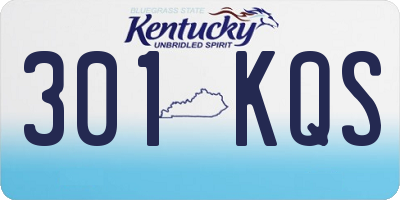KY license plate 301KQS