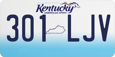 KY license plate 301LJV