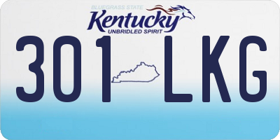 KY license plate 301LKG