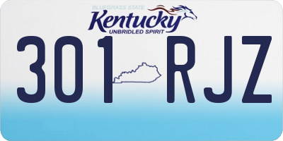 KY license plate 301RJZ