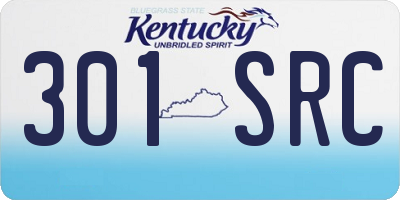 KY license plate 301SRC