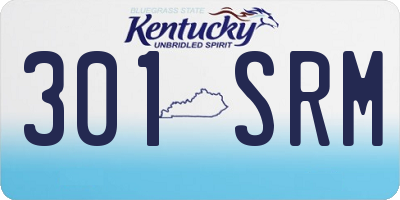 KY license plate 301SRM