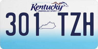 KY license plate 301TZH